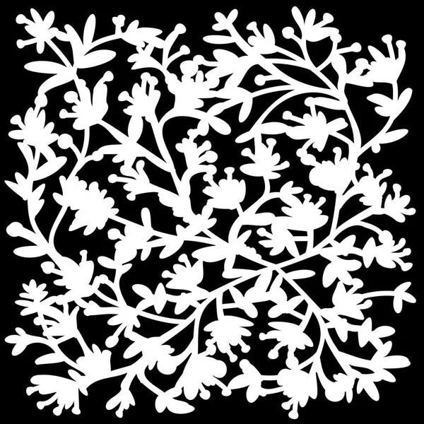 TCW Stencil Viney Flowers