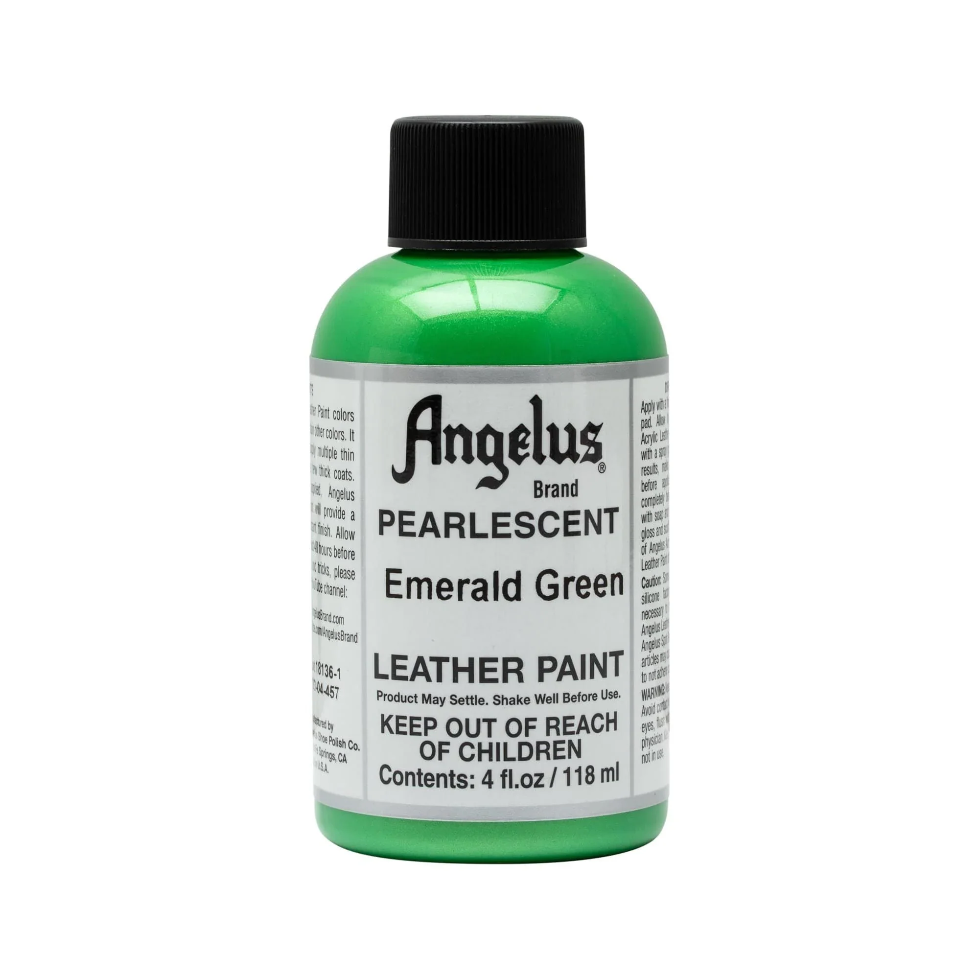 ANGELUS Acrylic Leather Paint Emerald Green Pearlescent - Image 3