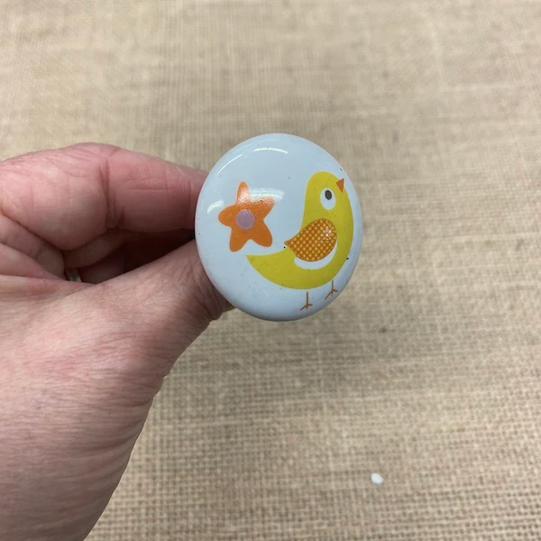 CERAMIC KNOB Yellow Canary