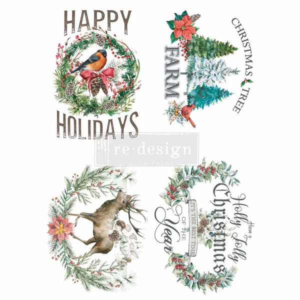 REDESIGN Transfer Holly Jolly Xmas