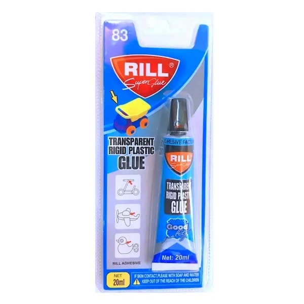 RILL STAR Transparent Rigid Plastic Glue