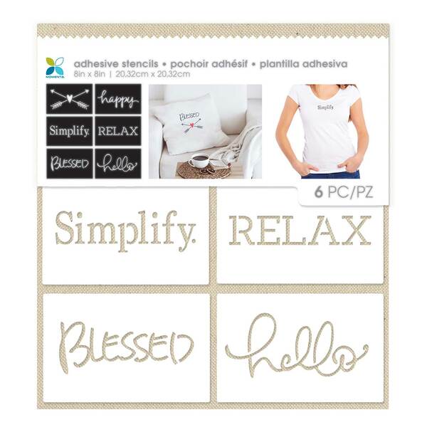 MOMENTA Adhesive Stencil Blessed