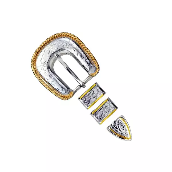IVAN Rope Edge Engraved Buckle Set - Image 4