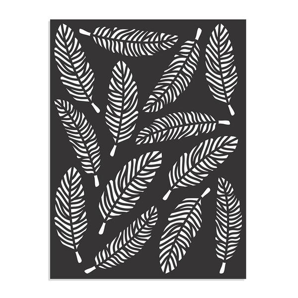 LITTLE BIRDIE Stencil Feathers