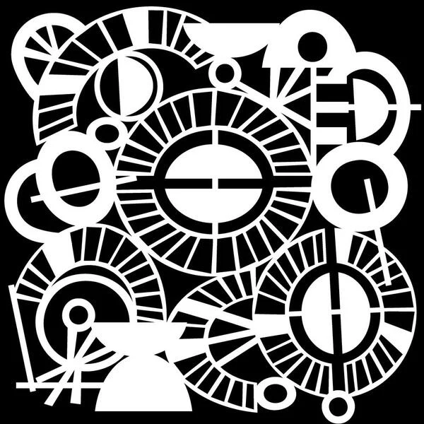 TCW Stencil Modern Art Circles