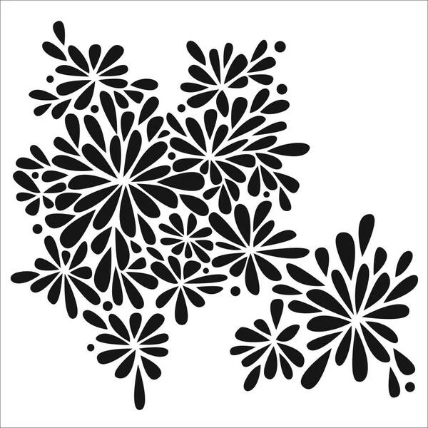 TCW Stencil Petal Splash
