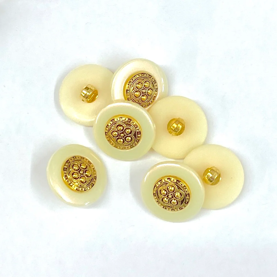 SULLIVANS Button Shanked Pearl/Metal