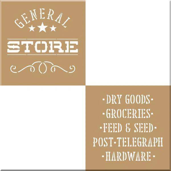 DECO ART Stencil General Store