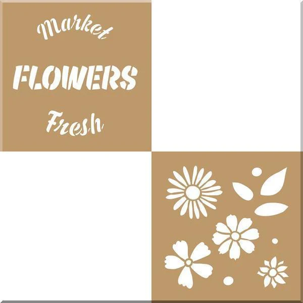 DECO ART Stencil Flower Stand