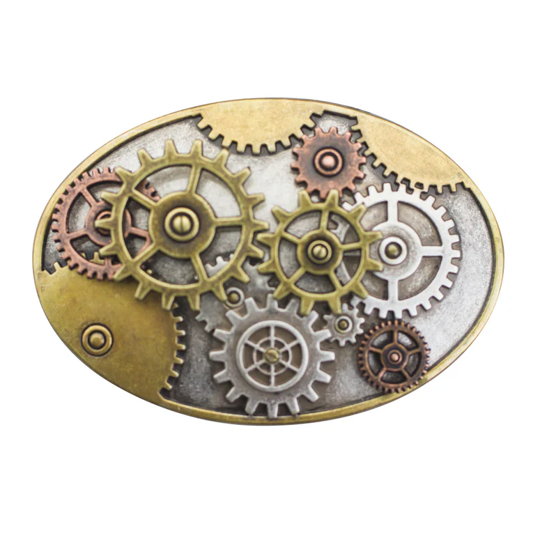 IVAN Steampunck Multi Gear Floral Buckle