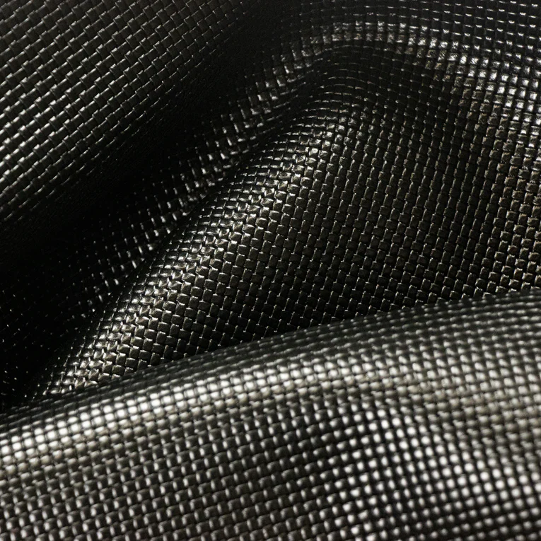 LEATHER Basketweave Embossed Chrome Tan / Side - Image 4