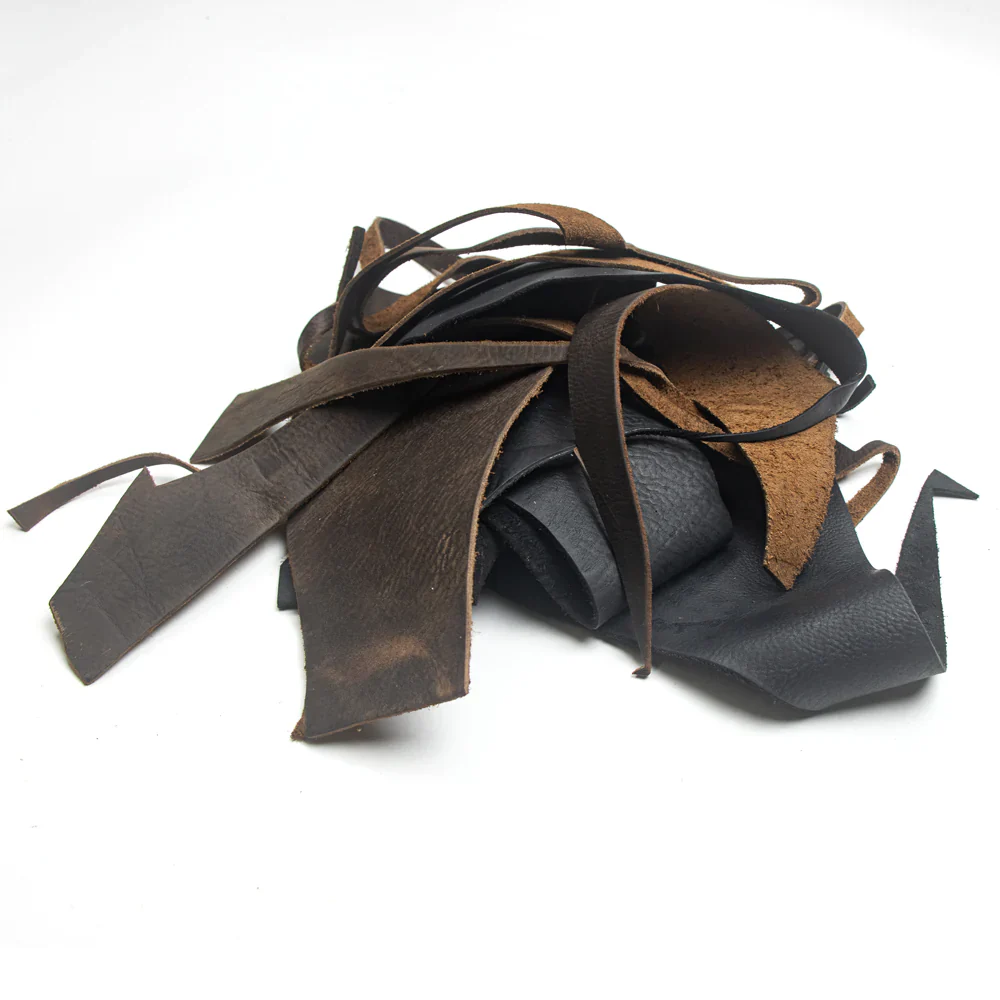 LEATHER Oil Tan Grizzly / Off Cuts