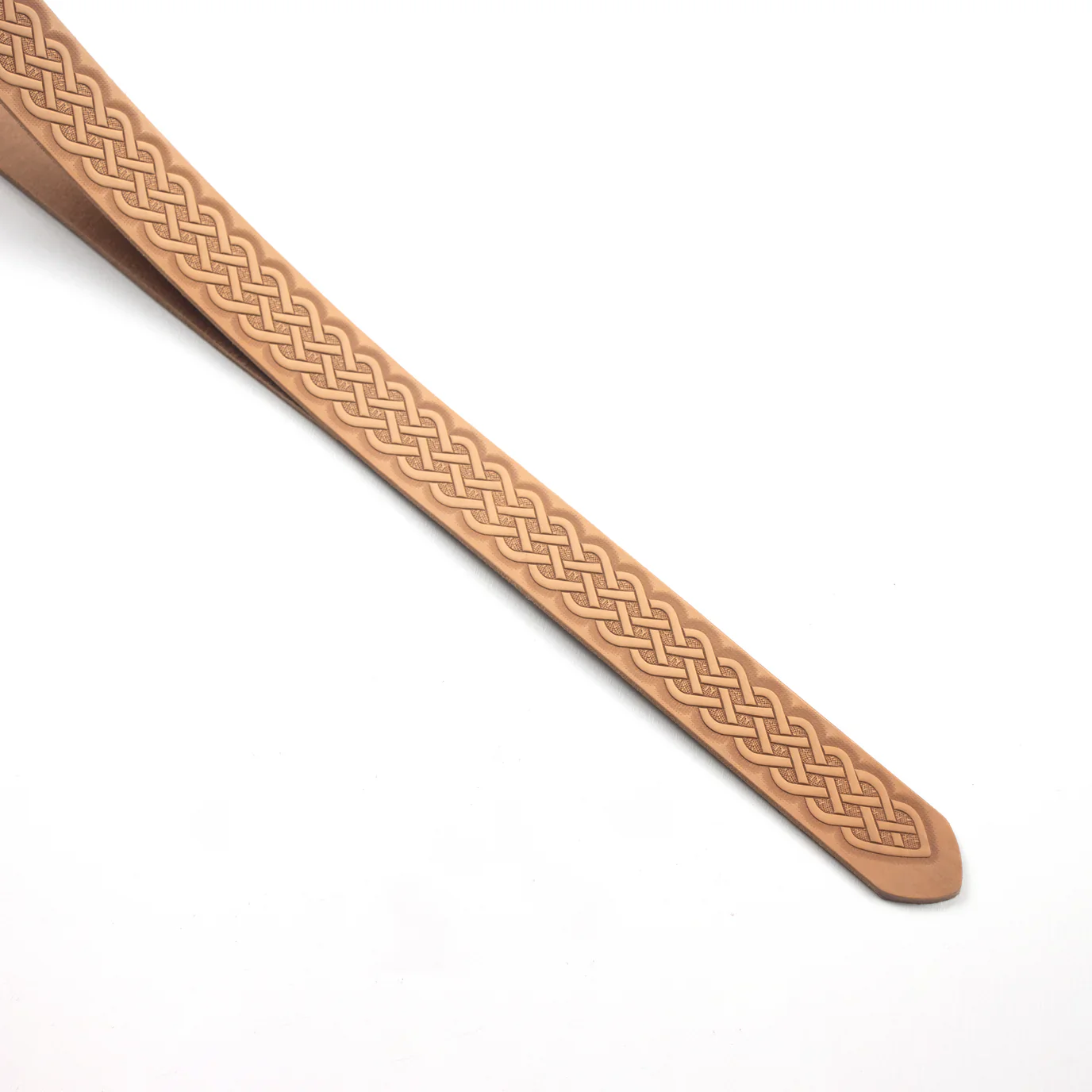 LEATHER Veg Tan Embossed Belt Blanks - Image 4