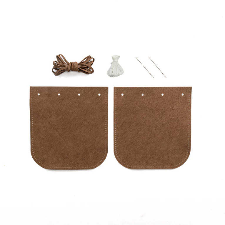 PROJECT KIT Leather Suede Drawstring Pouch - Image 3